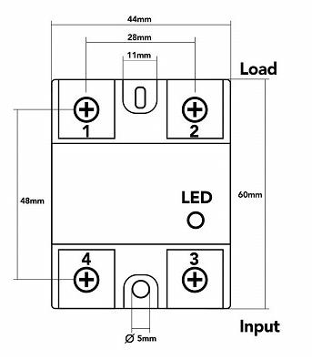 SSR-25DD Solid State Röle 25A - 2