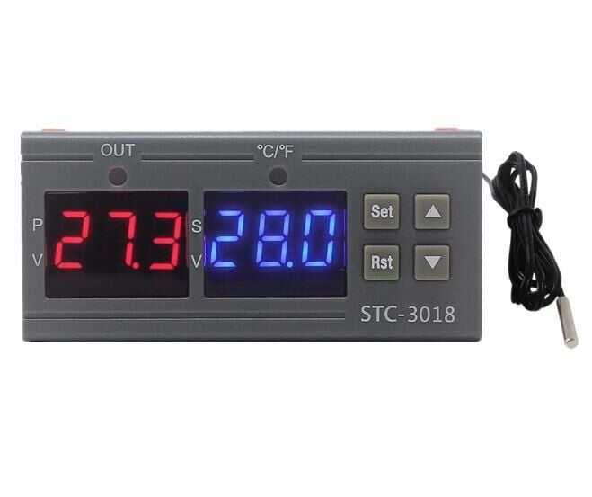  Stc-3018 12v Dijital Sıcaklık Kontrol Cihazı - Kuluçka Uyumlu