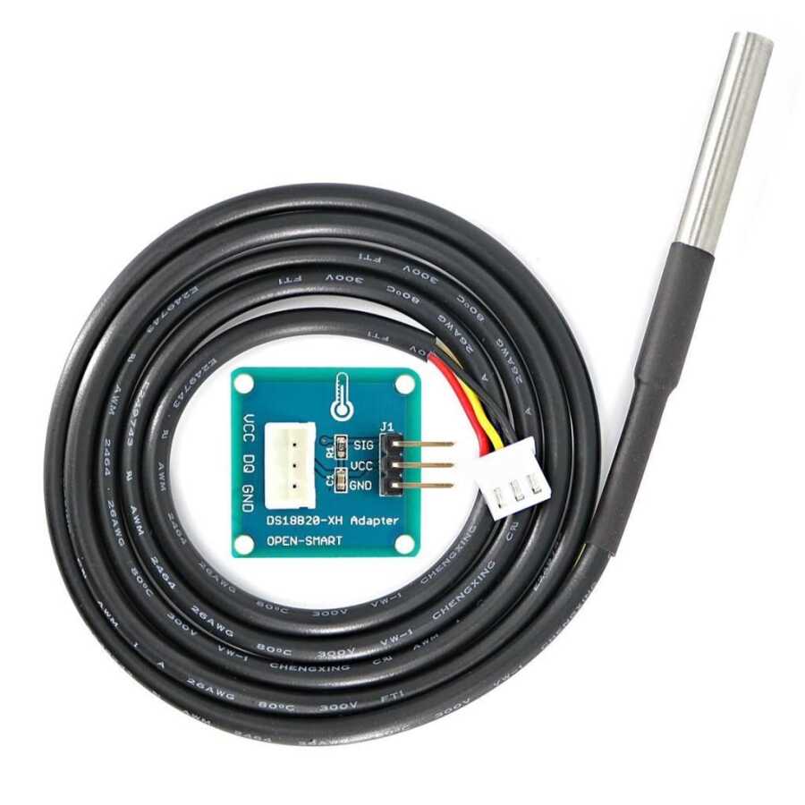  Su Geçirmez Ds18b20 Dijital Sıcaklık Sensörü Modülü 3-pin