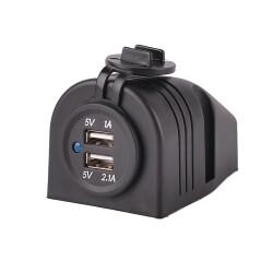 Su Geçirmez USB Şarj Modülü 5V 2.1A - 1A 