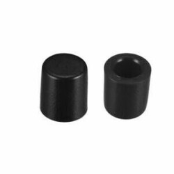 Tact Switch Cover Diameter 3.1mm Black - Compatible with 6x6mm Switch - 1