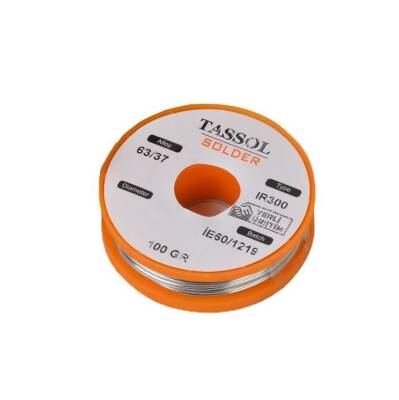 Tassol 2 mm 100gr Solder Wire (63% Tin / 37% Lead) - 1