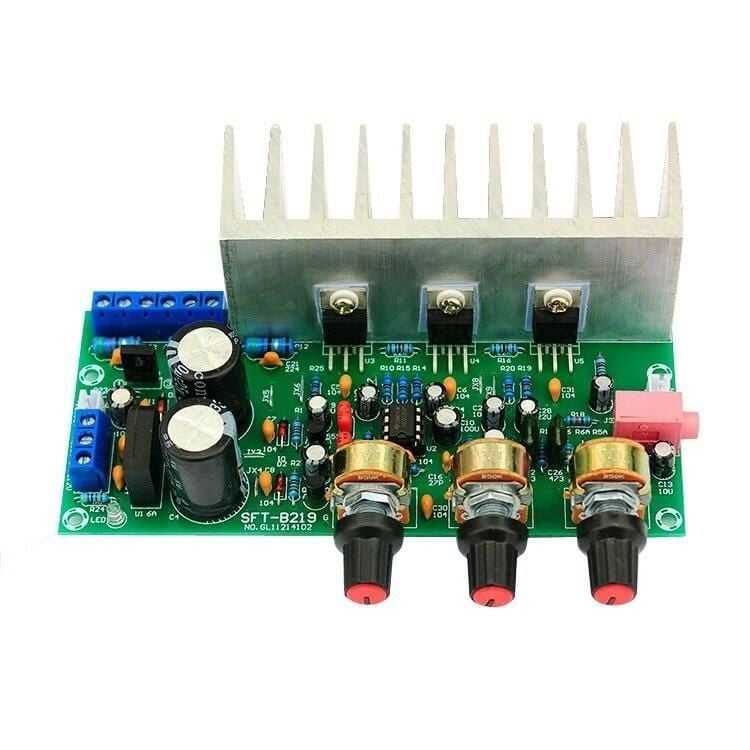  Tda2050 + Tda2030  18w + 18w / 32w 2.1-kanallı Subwoofer Ses Güç Amplifikatör Kartı