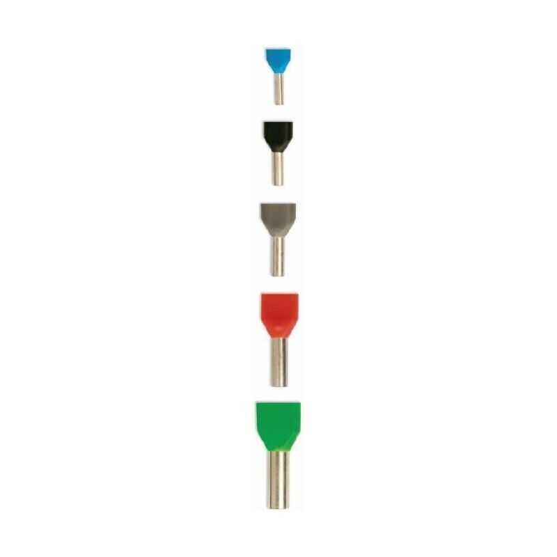  Te6012 9.5 Mm Yeşil İzoleli Çift Girişli Yüksük - 10 Adet