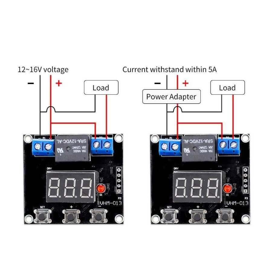 Time Adjusted 12-16V Countdown Voltage Cut Relay Circuit Motorobit ...