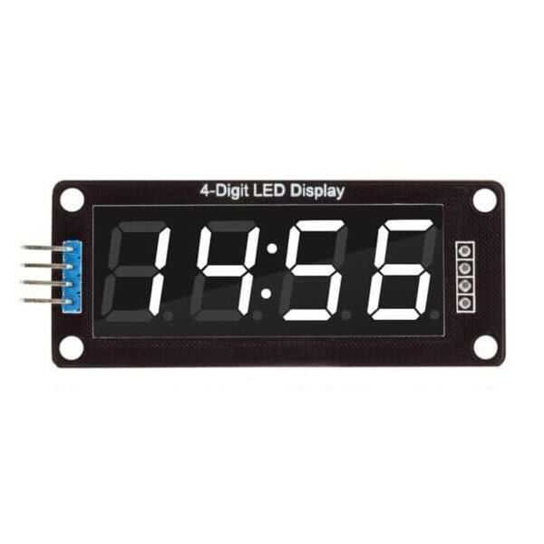  Tm1637 4 Digit Led Display Saat Modülü - Beyaz