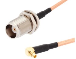TNC-KY - MMCX-JW RG316 Converter Cable - 10cm 