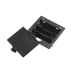 Triple 3xAA Panel Type Battery Holder with Cover 