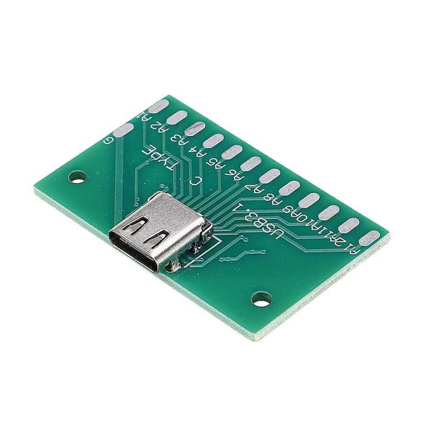  Type-c Usb 3.1 Dişi Adaptör Konnektör 24 Pin
