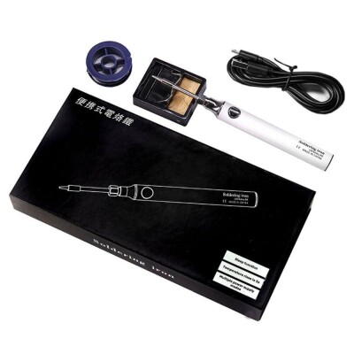 USB 5V 8W USB Beyaz Kalem Havya Seti - Sıcaklık Ayarlı Mod Seçimli - 2