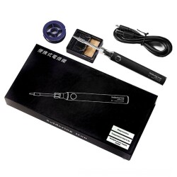 USB 5V 8W USB Black Pen Soldering Iron Set - Temperature Adjustable Mode Selection - 2