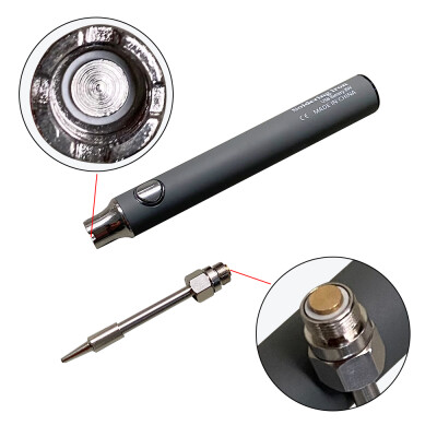 USB 5V 8W USB Black Pen Soldering Iron Set - Temperature Adjustable Mode Selection - 4