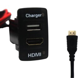 USB + HDMI Şarj Soket Paneli 