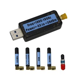 USB RF Güç Ölçer V3.0 100K-10GHz Ekranlı RF Power Meter - 1