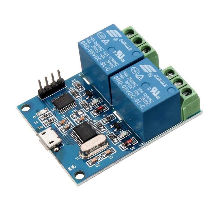  Usb Röle Modülü 5v Çift Kanal Lcus-2