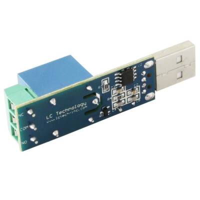 USB Röle Modülü 5V Tek Kanal LCUS-1 - 3