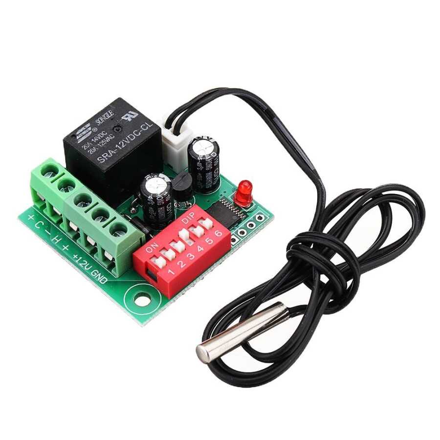  W1701 Röle Çıkışlı Dijital Termostat, Sıcaklık Kontrol Kartı