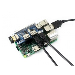 Waveshare 4 Port USB HUB HAT for Raspberry Pi - 4