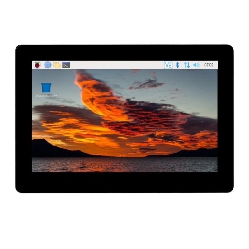  Waveshare 5" 800x480 Dokunmatik Ekran - Raspberry Pi Cm4 Poe Ethernet Genişletme