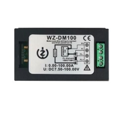 WZ-DM100 100V 100A Voltmeter Ammeter - 75mV Shunt Resistor - 2
