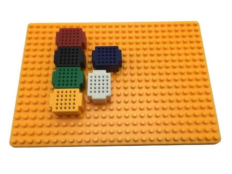  Xf-25 Ultra Mini Renkli Blok Yapı Breadboard