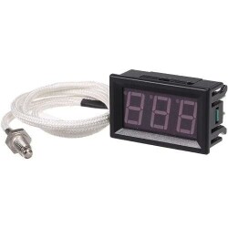 XH-B310 12V K type M6 Thermocouple Digital Thermometer - Green 