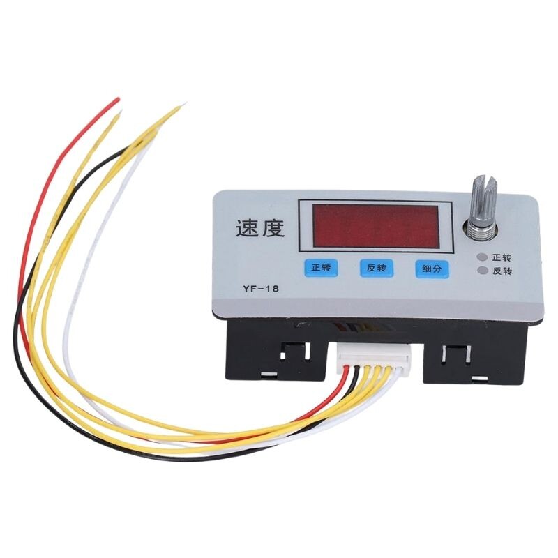  Yf-18 Dijital Göstergeli Step Motor Hız Kontrol Cihazı 8-24v Dc