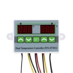 ZFX-ST3012 12V Dual Relay Output Thermostat - Temperature Controller 